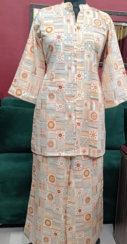 Ivory Aangan Cotton Co-Ord Set