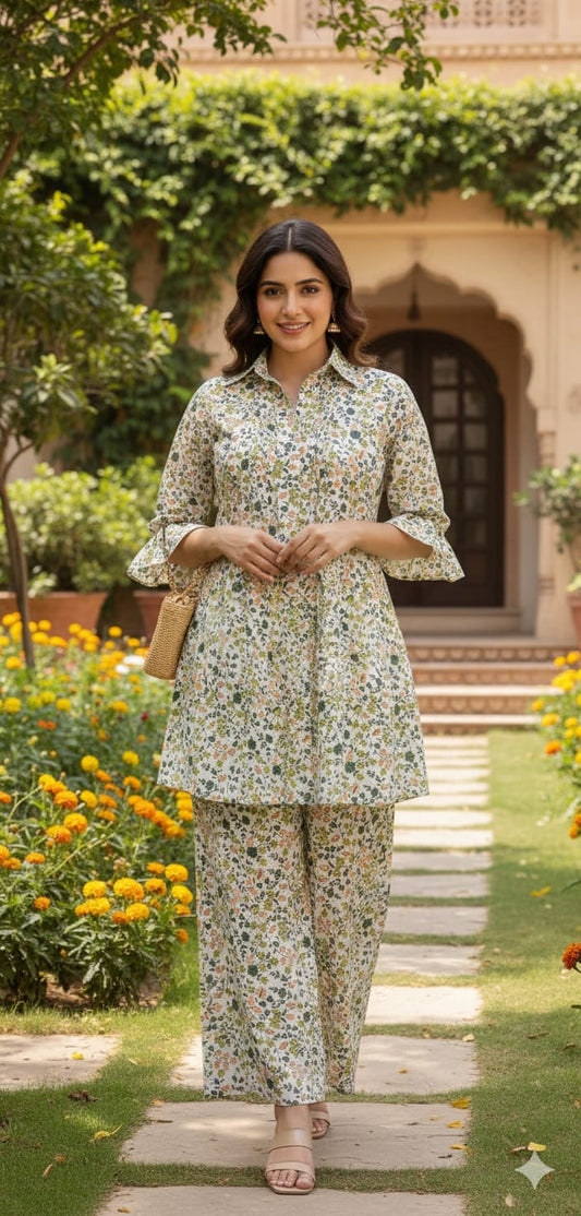 Ivory blossom co-ord Set